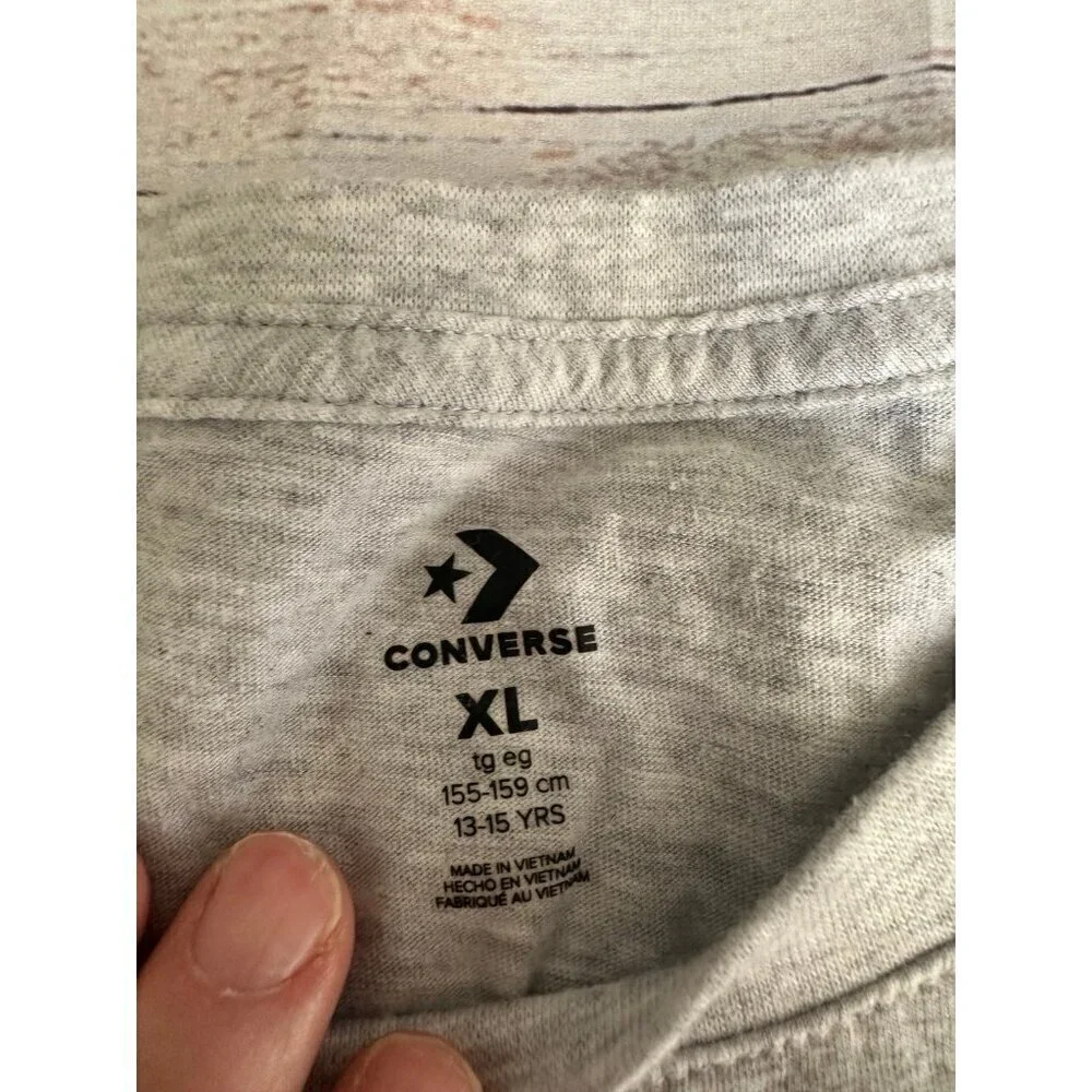 Girls Converse sequin shirt yxl